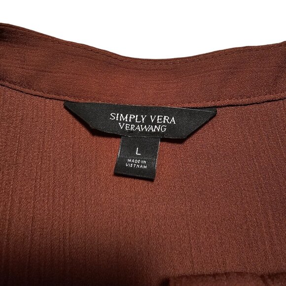 Vera‎ Bradley Quarter Button Down Rust Color Size L - Picture 3 of 6